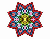 Mandala de flor sencilla