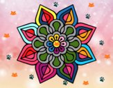 Mandala de flor sencilla