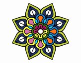 Mandala de flor sencilla