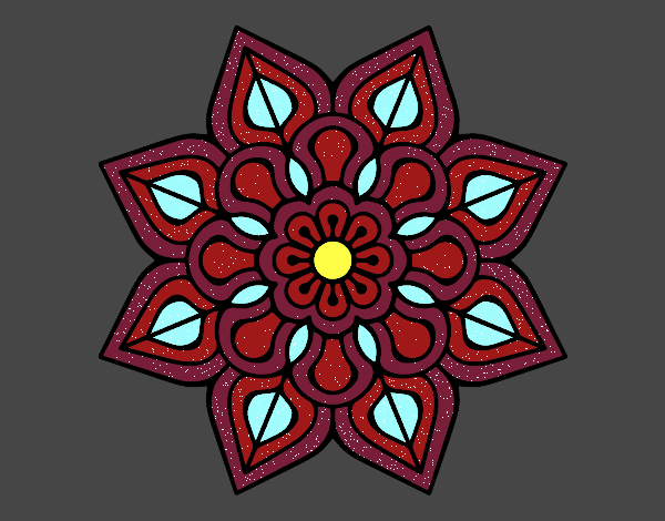 Mandala de flor sencilla