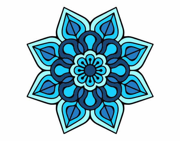 Mandala de flor sencilla