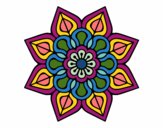 Mandala de flor sencilla