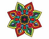 Mandala de flor sencilla