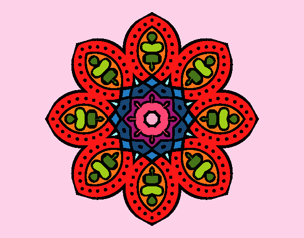 Mandala de inspiración árabe