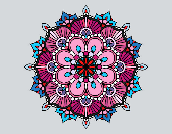 Mandala destello floral