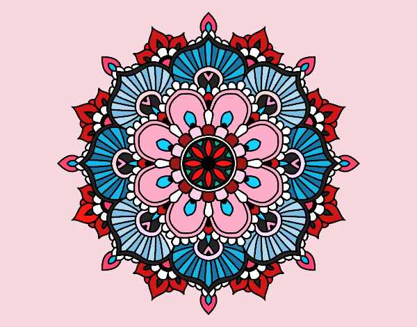 Mandala destello floral