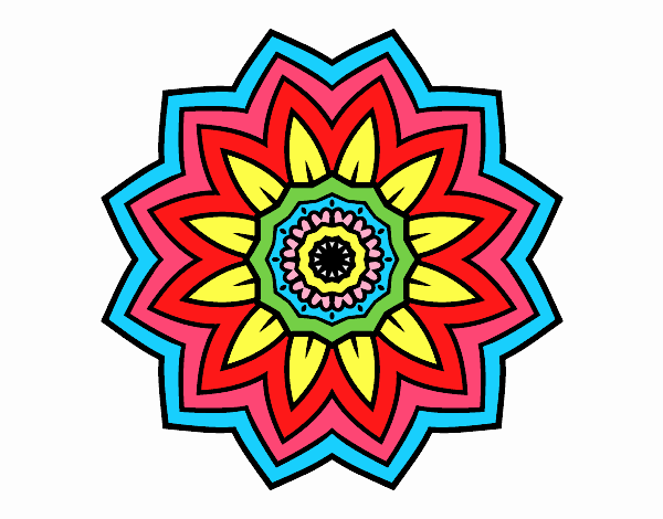 Mandala flor de girasol