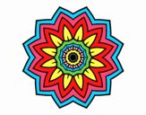 Mandala flor de girasol