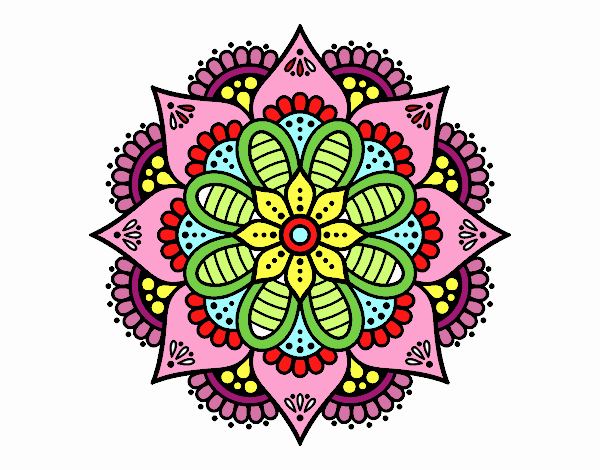 Mandala flor de primavera