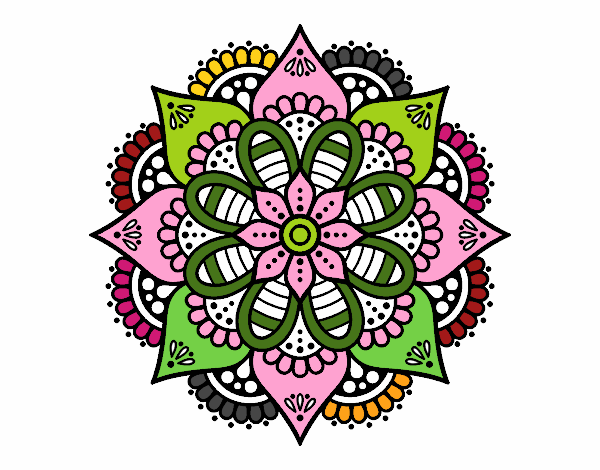 Mandala flor de primavera