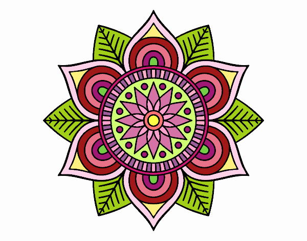 Mandala flor estelar