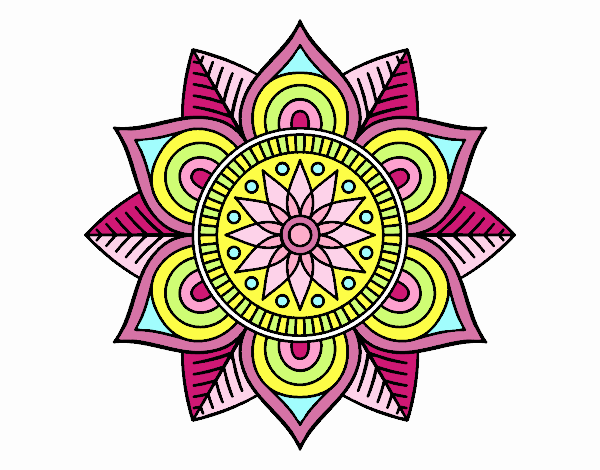 Mandala flor estelar