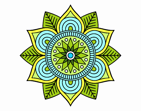 Mandala flor estelar