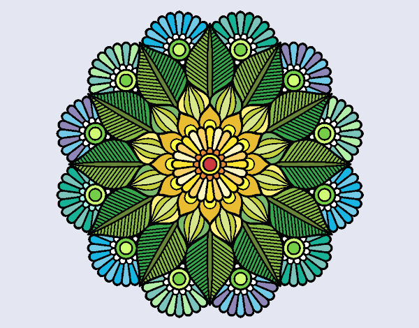 Mandala jardín vegetal