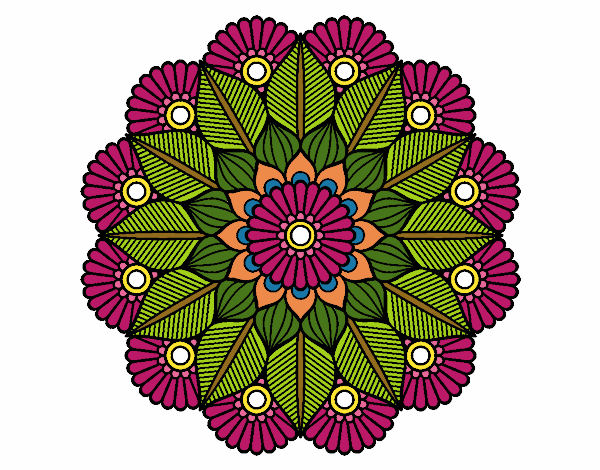 Mandala jardín vegetal