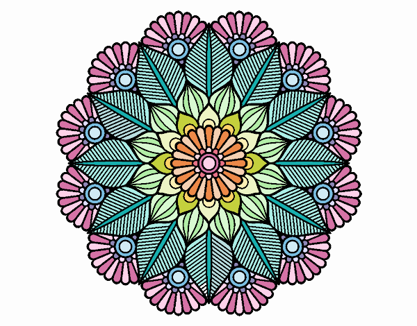 Mandala jardín vegetal