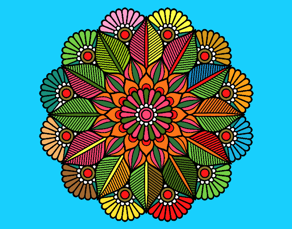 Mandala jardín vegetal