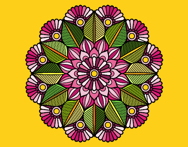 Mandala jardín vegetal