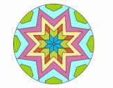 Mandala mosaico estrella