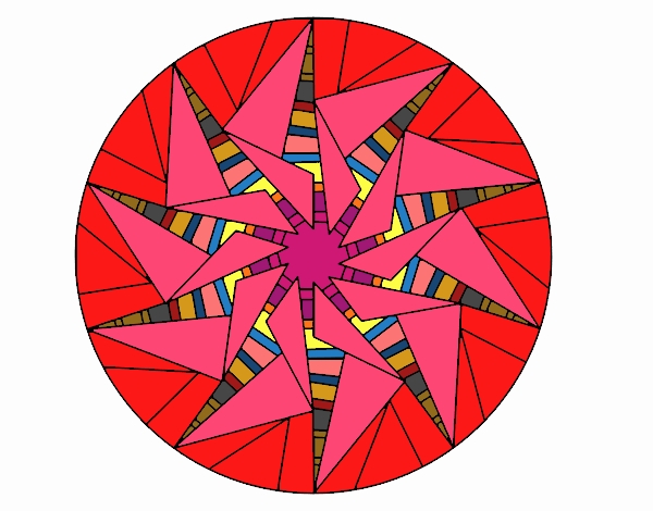 Mandala sol triangular