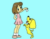 Niña con perrito