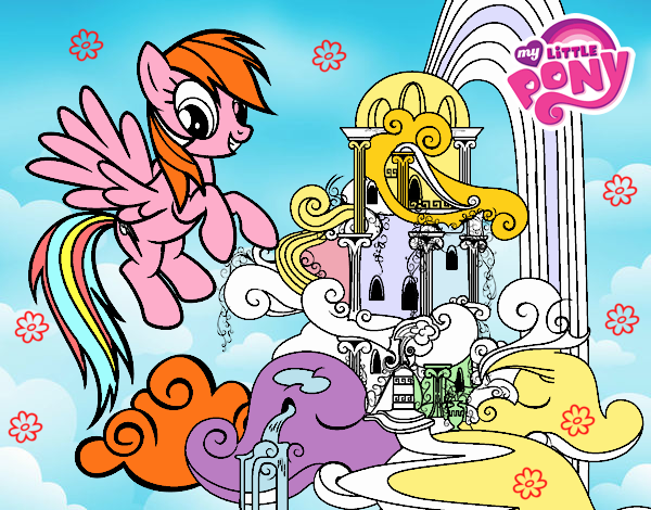 Rainbow Dash en su palacio