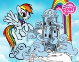 Rainbow Dash en su palacio