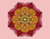 Un mandala de flor oriental