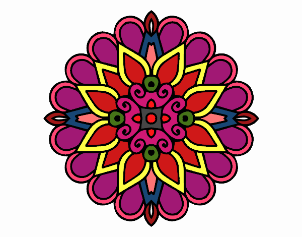 Un mandala estilo árabe