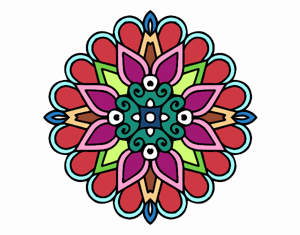 Un mandala estilo árabe