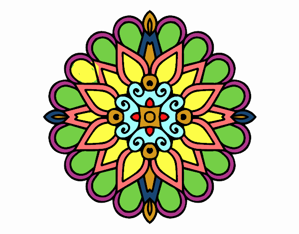 Un mandala estilo árabe