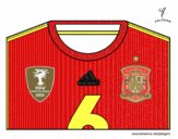 Camiseta del mundial de fútbol 2014 de España