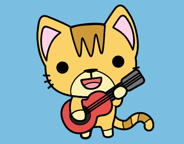 Gato guitarrista