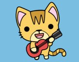 Gato guitarrista