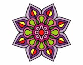 Mandala de flor sencilla