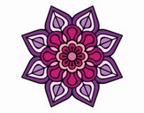 Mandala de flor sencilla