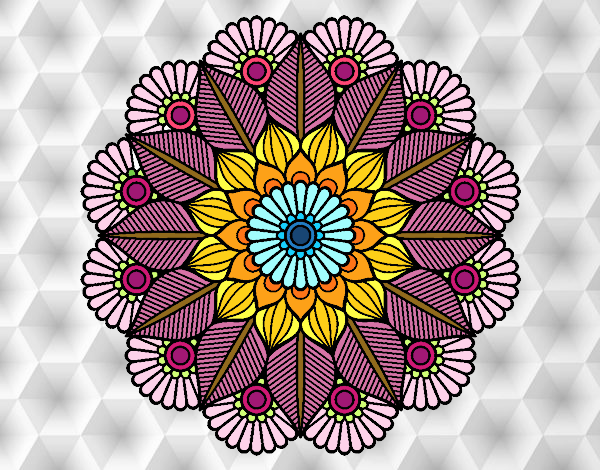 Mandala jardín vegetal