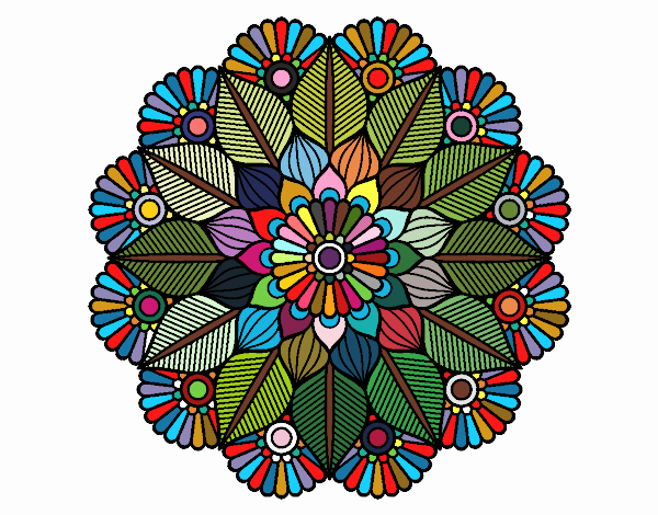 Mandala jardín vegetal