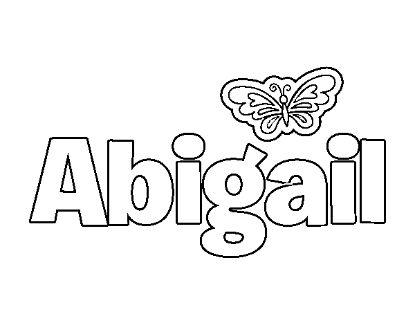Dibujo de Abigail para Colorear