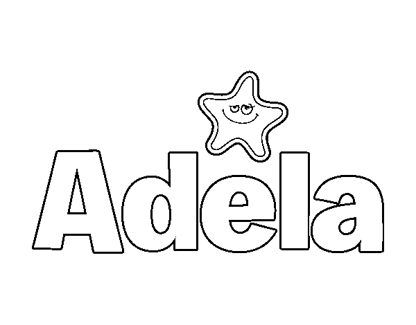 Dibujo de Adela para Colorear