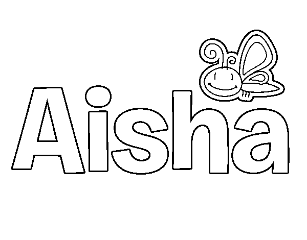 Dibujo de Aisha para Colorear