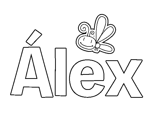 Dibujo de Álex para Colorear