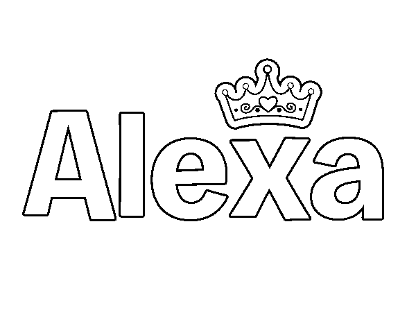Dibujo de Alexa para Colorear
