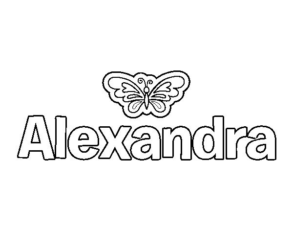 Dibujo de Alexandra para Colorear