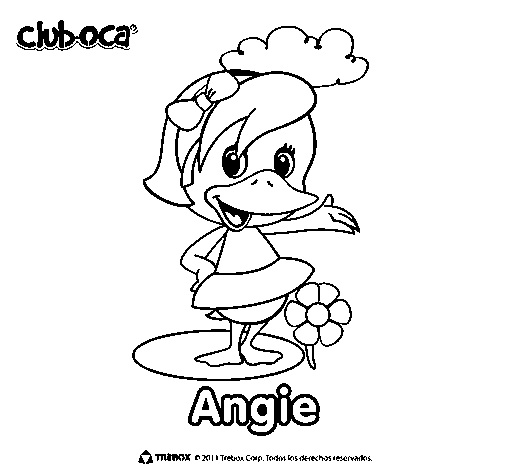 Dibujo de Angie para Colorear