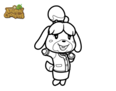 Dibujo de Animal Crossing: Canela para colorear
