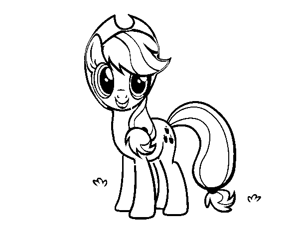 Dibujo de Applejack de My Little Pony para Colorear