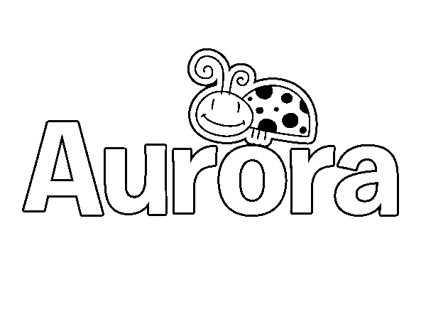 Dibujo de Aurora para Colorear