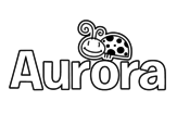 Dibujo de Aurora para colorear
