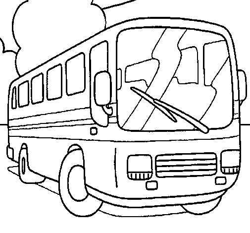 Dibujo de Autobús para Colorear